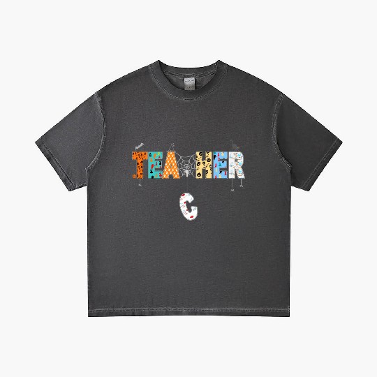 Funny Halloween Teacher Costume Gradient T Shirts