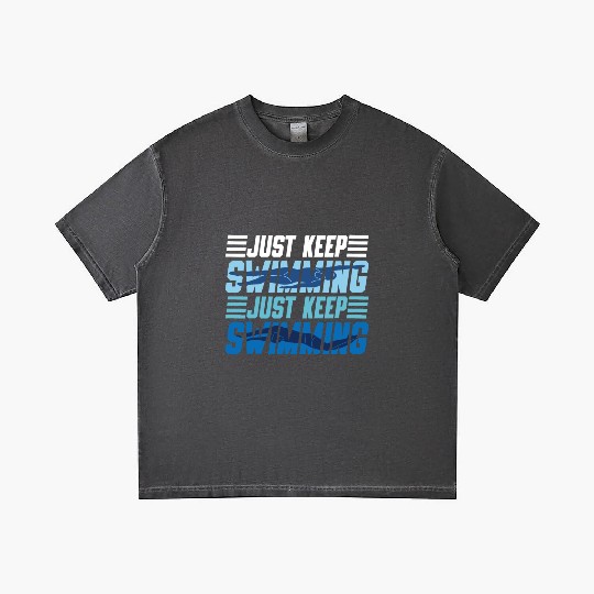 Swimmer Swim Just Keep Swimming Gradient T Shirts