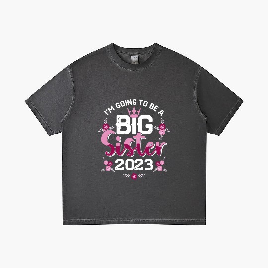 Big Sis 2023 - Big Sister Baby Family Birth Girl Gradient T Shirts