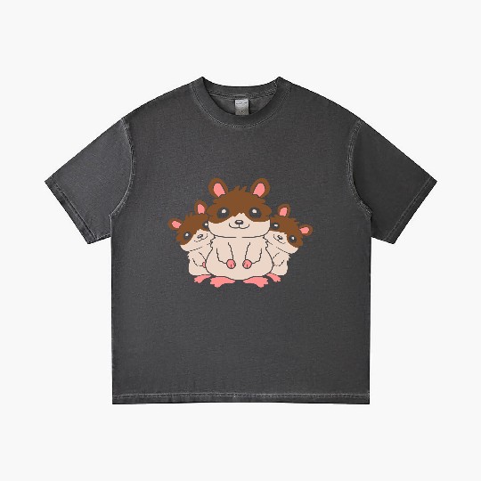 mom hamster kids crew Gradient T Shirts
