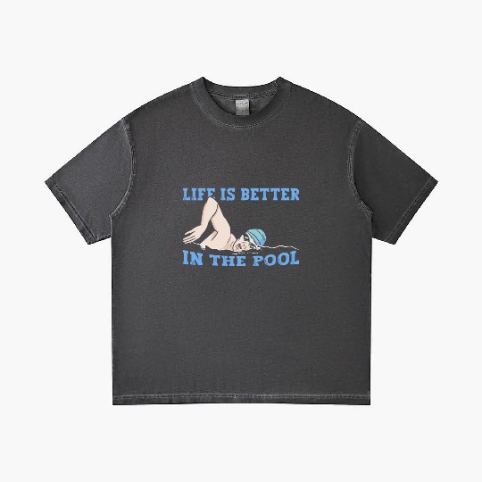 Swimmer Swimming Life Is Better In The Pool Swim Gradient T Shirts