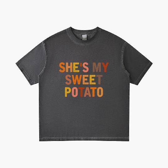She s My Sweet Potato I Yam Couples Thanksgiving Gradient T Shirts