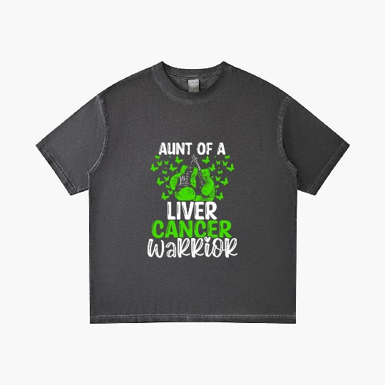 Liver Cancer Awareness Aunt Nephew Niece Gradient T Shirts