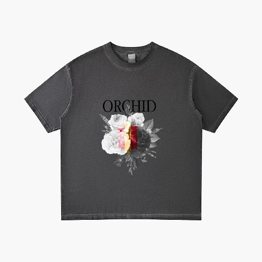 Orchid Flowers Gradient T Shirts
