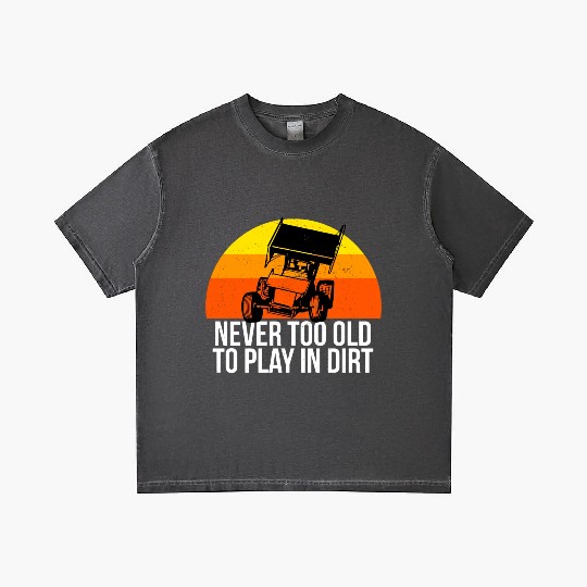 Sprint Car Racing Never Old Play Dirt Track Race F Gradient T Shirts