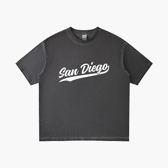 San Diego California Cool Ca Retro 1970S White Tex Gradient T Shirts