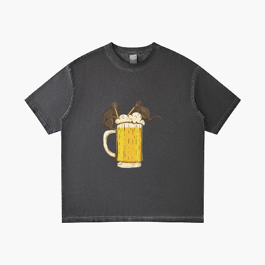 Monkeys with Beer Orangutan Monkey Funny Monkey Gradient T Shirts