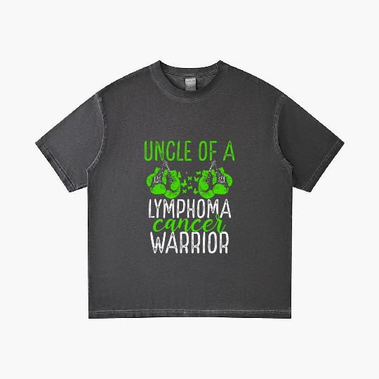 Uncle Lymphoma Cancer Awareness Niece Nephew Gradient T Shirts