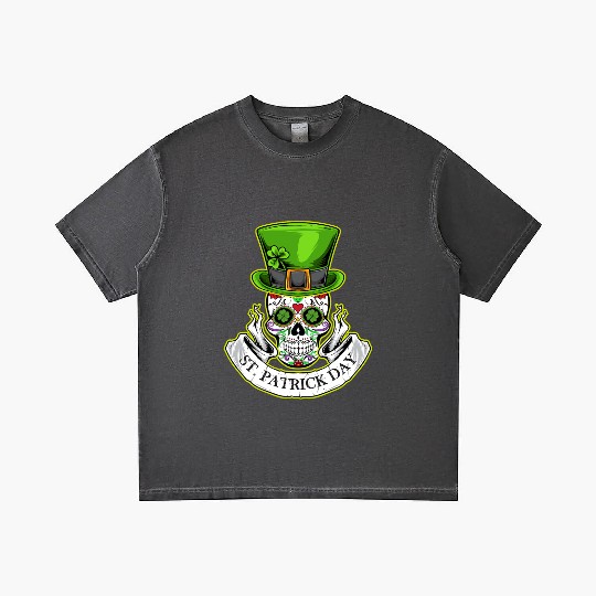 Sugar Skull | St Patrick Day | Lucky Charm Irish Gradient T Shirts