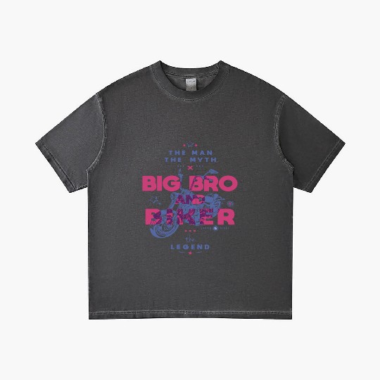 Big Bro And Biker The Man The Myth The Legend Gradient T Shirts