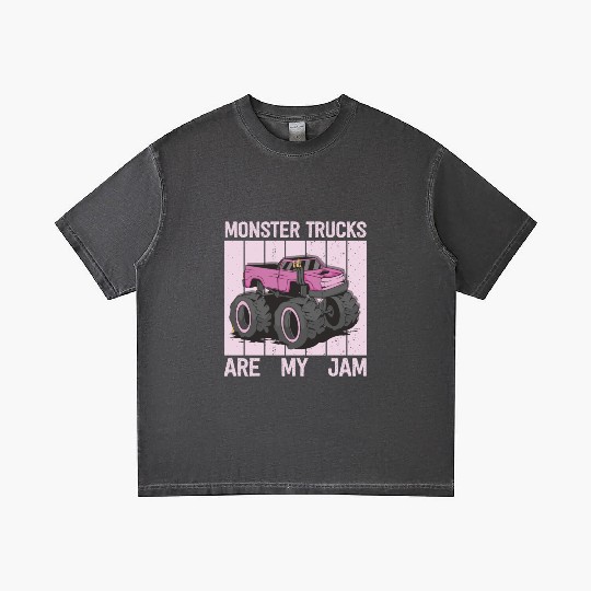 Monster Trucks Are My Jam Vintage Retro Gradient T Shirts