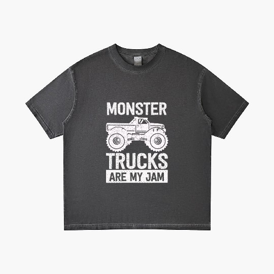 Monster Trucks Are My Jam Vintage Retro Gradient T Shirts