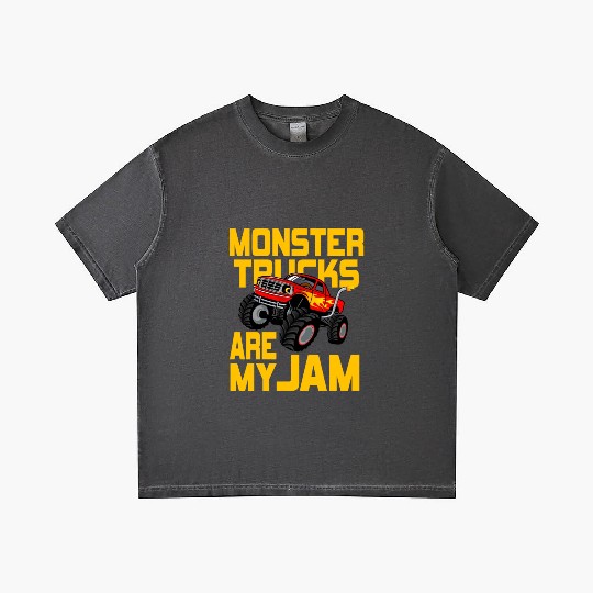Monster Trucks Are My Jam Vintage Retro Gradient T Shirts