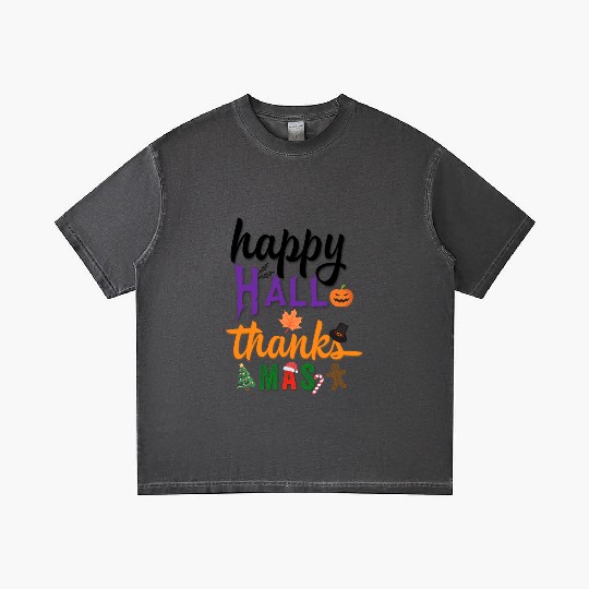 Happy Hallothanksmas Gradient T Shirts