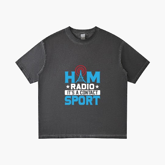 Ham Radio It's A Contact Sport Operator Amateur Gradient T Shirts