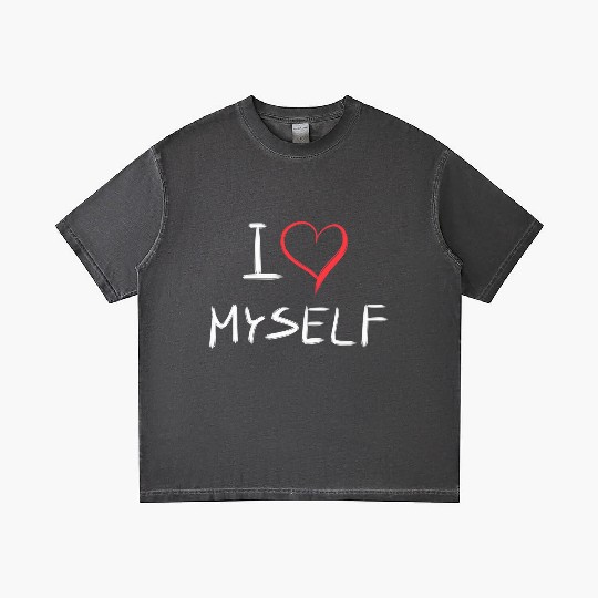 i love me heart text Gradient T Shirts