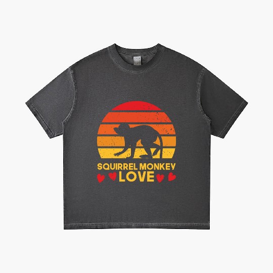 I love squirrel monkeys sunrise design Gradient T Shirts