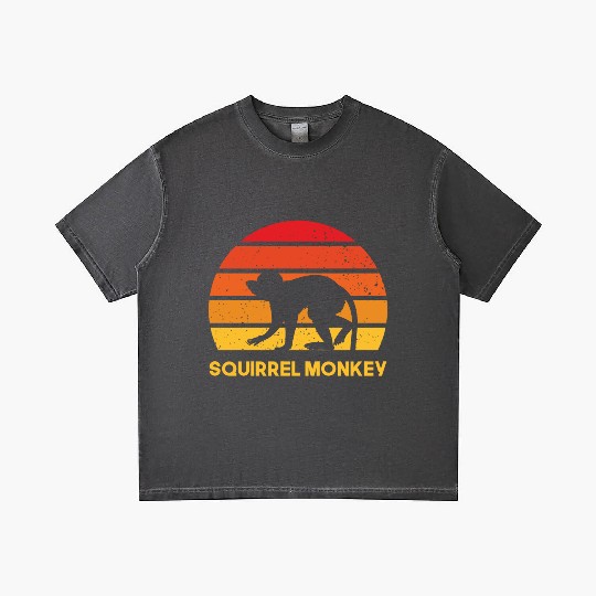 squirrel monkey sunrise sundown design Gradient T Shirts