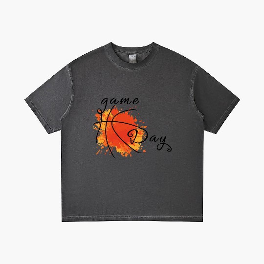 Game Day Basketball Lightning Bolt Gradient T Shirts