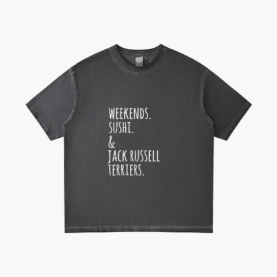 Weekends Sushi And Jack Russell Terriers Gradient T Shirts