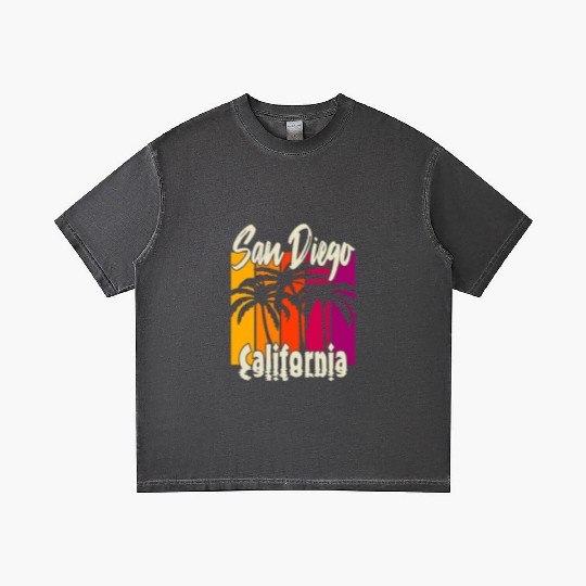 Vintage San Diego California Gradient T Shirts
