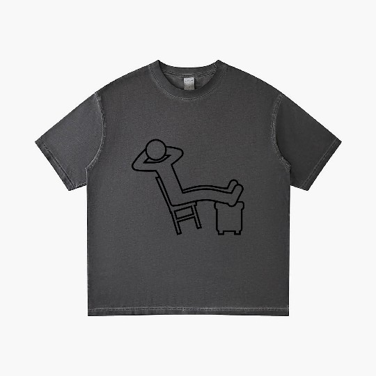 relax man chair icon Gradient T Shirts