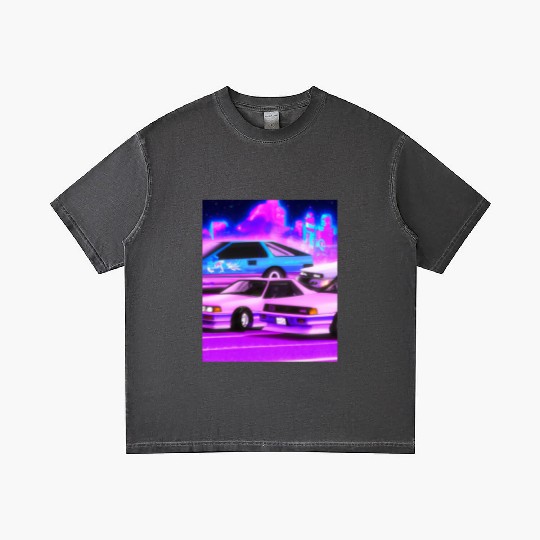 Vaporwave Car Synthwave City Gradient T Shirts