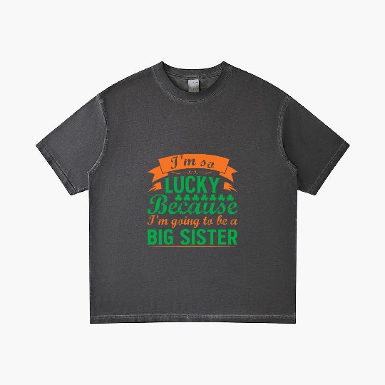 I´M SO LUCKY BECAUSE I´M GOING TO BE A BIG SISTER Gradient T Shirts