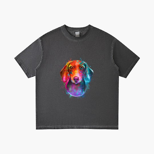 Dachshund Is My Spirit Animal Gradient T Shirts