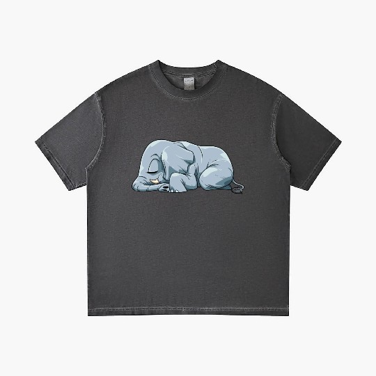 Cute Sleeping Elephant for a Elephant Lover Gradient T Shirts
