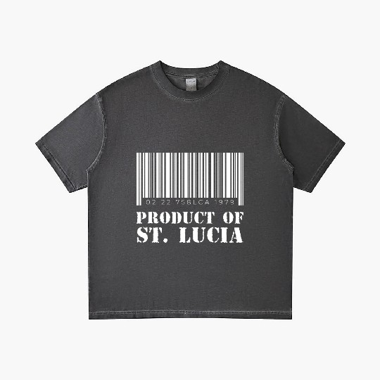 Product of St. Lucia (White) Gradient T Shirts