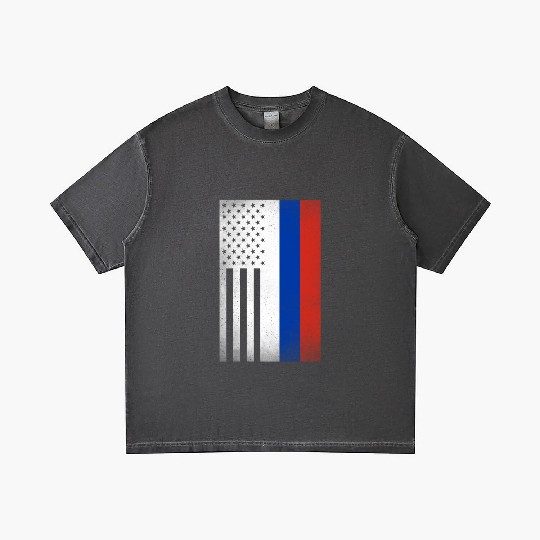Russia Design for proud Russian Americans Gradient T Shirts
