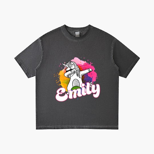 EMILY - Beautiful name with dabbing unicorn Gradient T Shirts