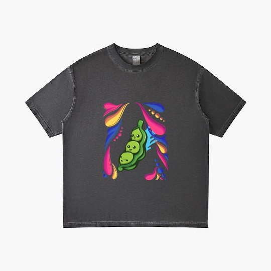 Pea Vegetable Vegan colorful Gradient T Shirts