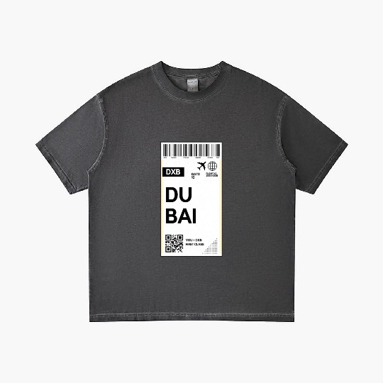 Destination Dubai Airport Travel pass Gradient T Shirts