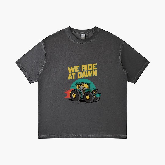 We Ride At Dawn Dad Lawn Mower Make Laugh Day Yard Gradient T Shirts