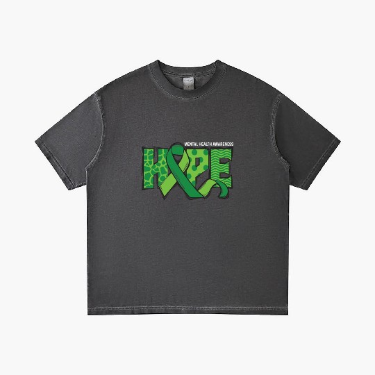 Hope Green Mental Health Awareness Gradient T Shirts