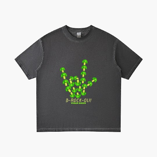 Vegan Rocks, Sign Of Horns With Broccoli, Gradient T Shirts