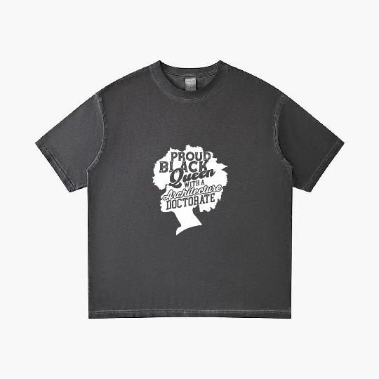 Black Queen With Architecture Doctorate Phd Gradient T Shirts