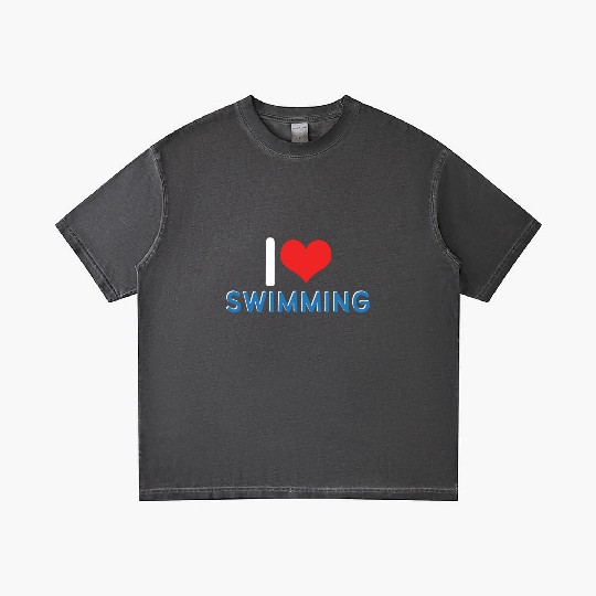 I Love Swimming Swimmer Swim Gradient T Shirts