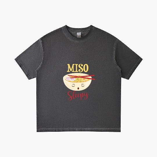 Miso sleepy funny sushi soup motif Gradient T Shirts