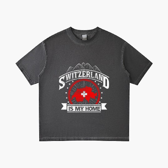 Switzerland Mountains Origin Gift Gradient T Shirts