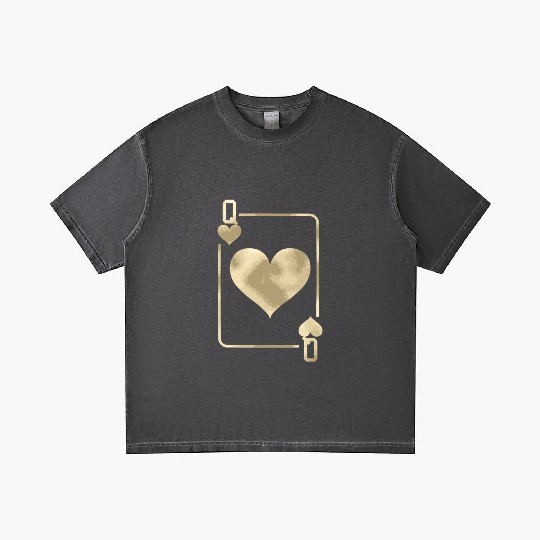 Queen Of Hearts Playing Card Halloween Gradient T Shirts