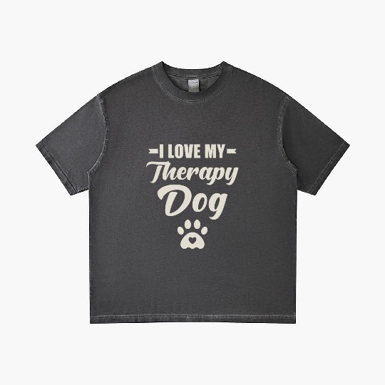 I Love My Therapy Dog Gradient T Shirts