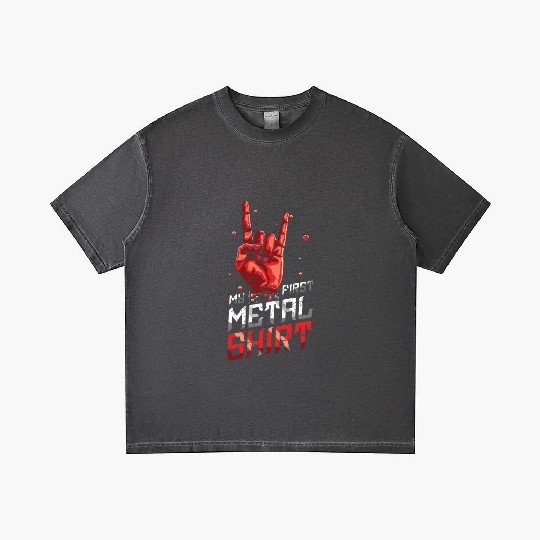 Metal Kid Rock Sign Rock Hand First Metal Gradient T Shirts
