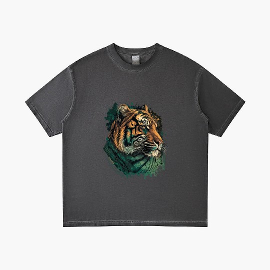 Green Tiger Gradient T Shirts
