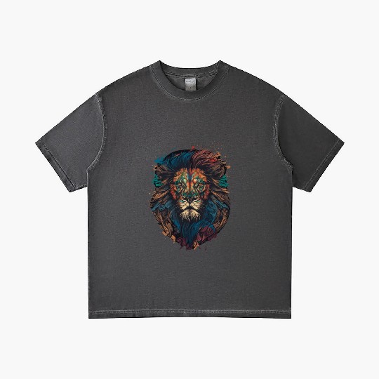 Lion Mandala Gradient T Shirts