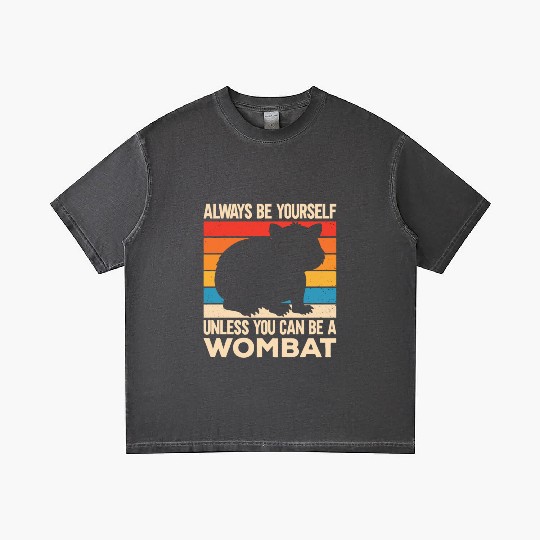 Native Australian Animal Lovers Cute Wombat Gradient T Shirts