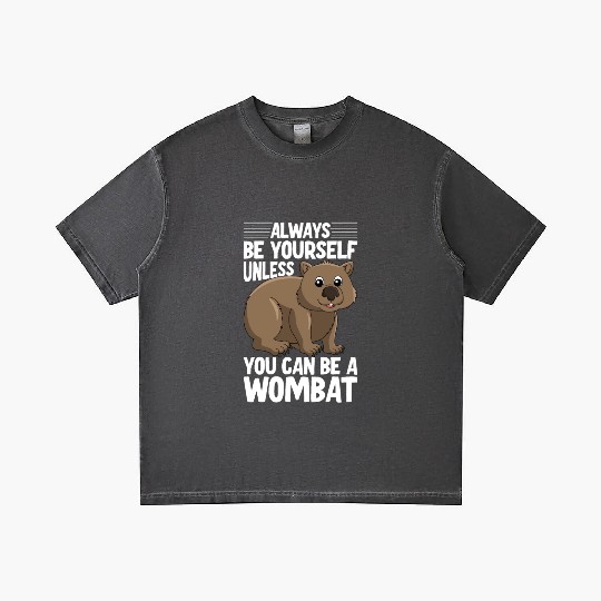 Native Australian Animal Lovers Cute Wombat Gradient T Shirts