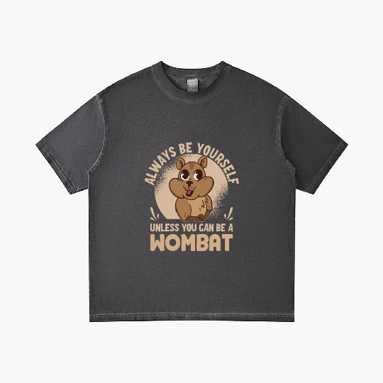 Native Australian Animal Lovers Cute Wombat Gradient T Shirts